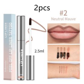 Matte Finish No Stain On Cup Hook Line Lip Stick (Option: 2.5ml-Set4)