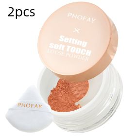 PHOFAY Setting Soft Touch Loose Powder (Option: 2PCS-04)