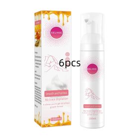 30ml 100ml Hair Removal Spray Depilatory Armpit Hair And Legs Hair Foam Mousse And Removal Is Gentle Hair Cream Spray Non-irritating (Option: 100ml-6pcs)
