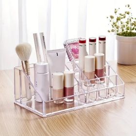 Premium See-Through Vanity Organizer - 16-Divider Top with Deep Drawer - Ideal for Beauty Products, Rings, Earrings, Craft Supplies (Items: 16-compartment storage box(transparent))